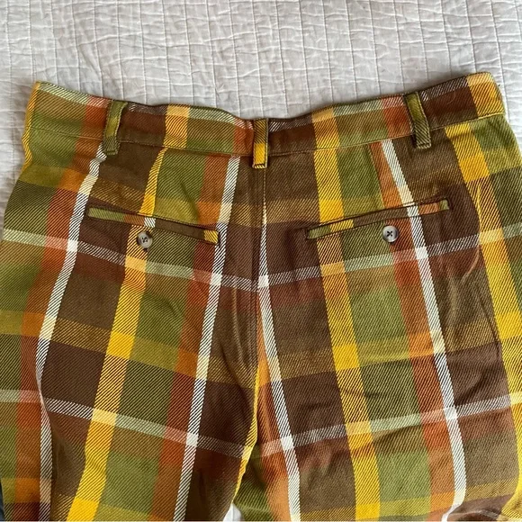 The Hippie Shake Vintage Inspired Get It On Checked Plaid Flare Pants RARE NWT - Picture 8 of 9